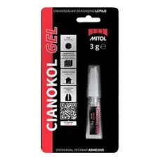 Клей цианоакрилатный Mitol Cianokol Gel 3 г